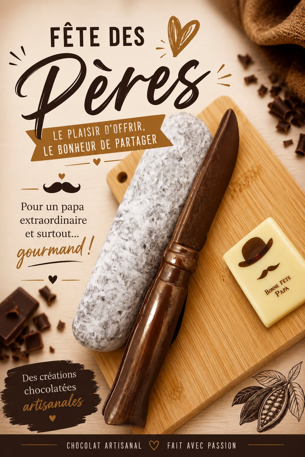 Saucisson en chocolat