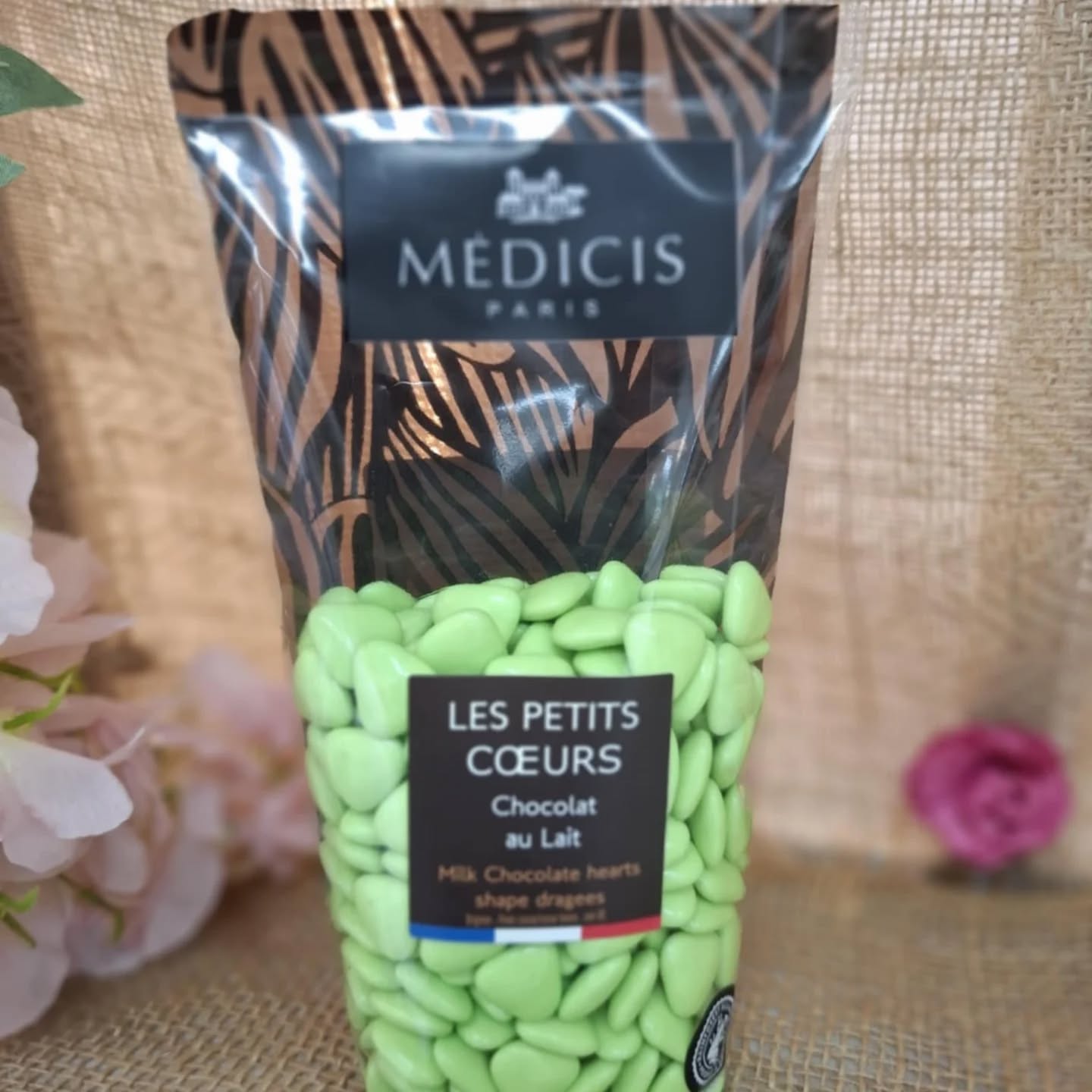 Dragée petit coeur I vert bambou