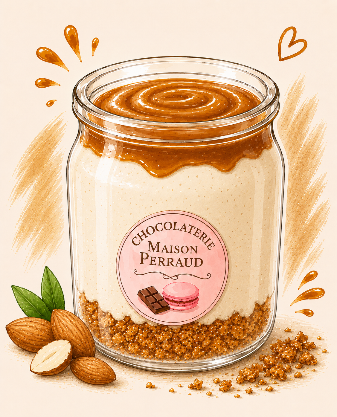 ❄️ Verrines Glacées I Lait d'amande caramel