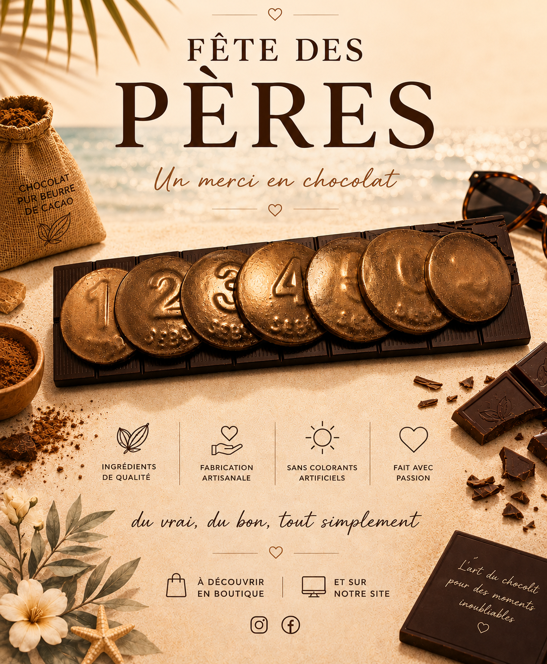 Palets en chocolat