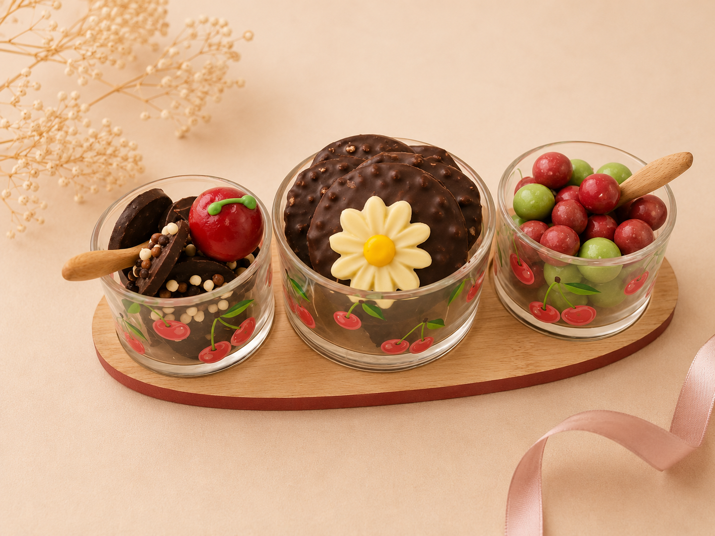 Trio cerise
