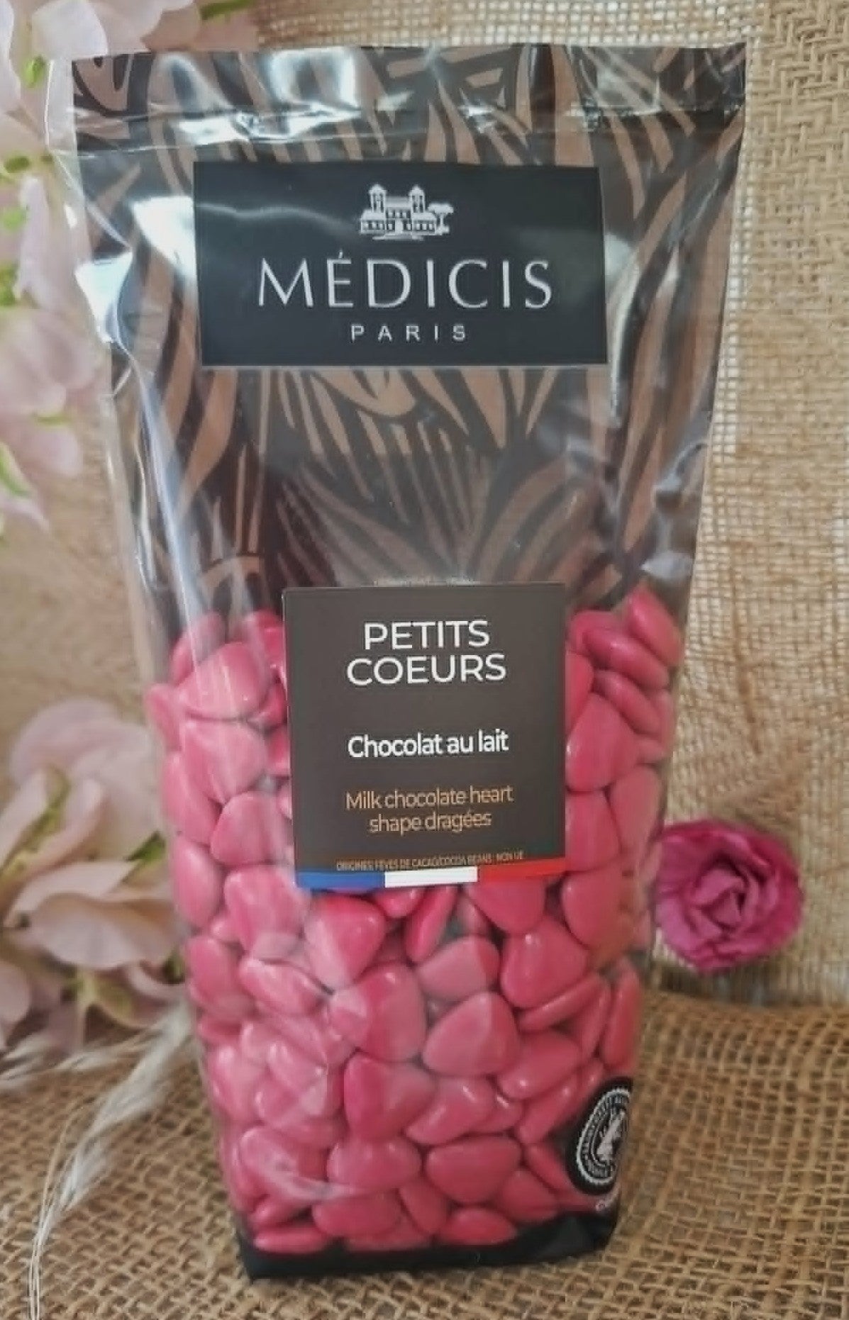 Dragée petit coeur I fuchsia
