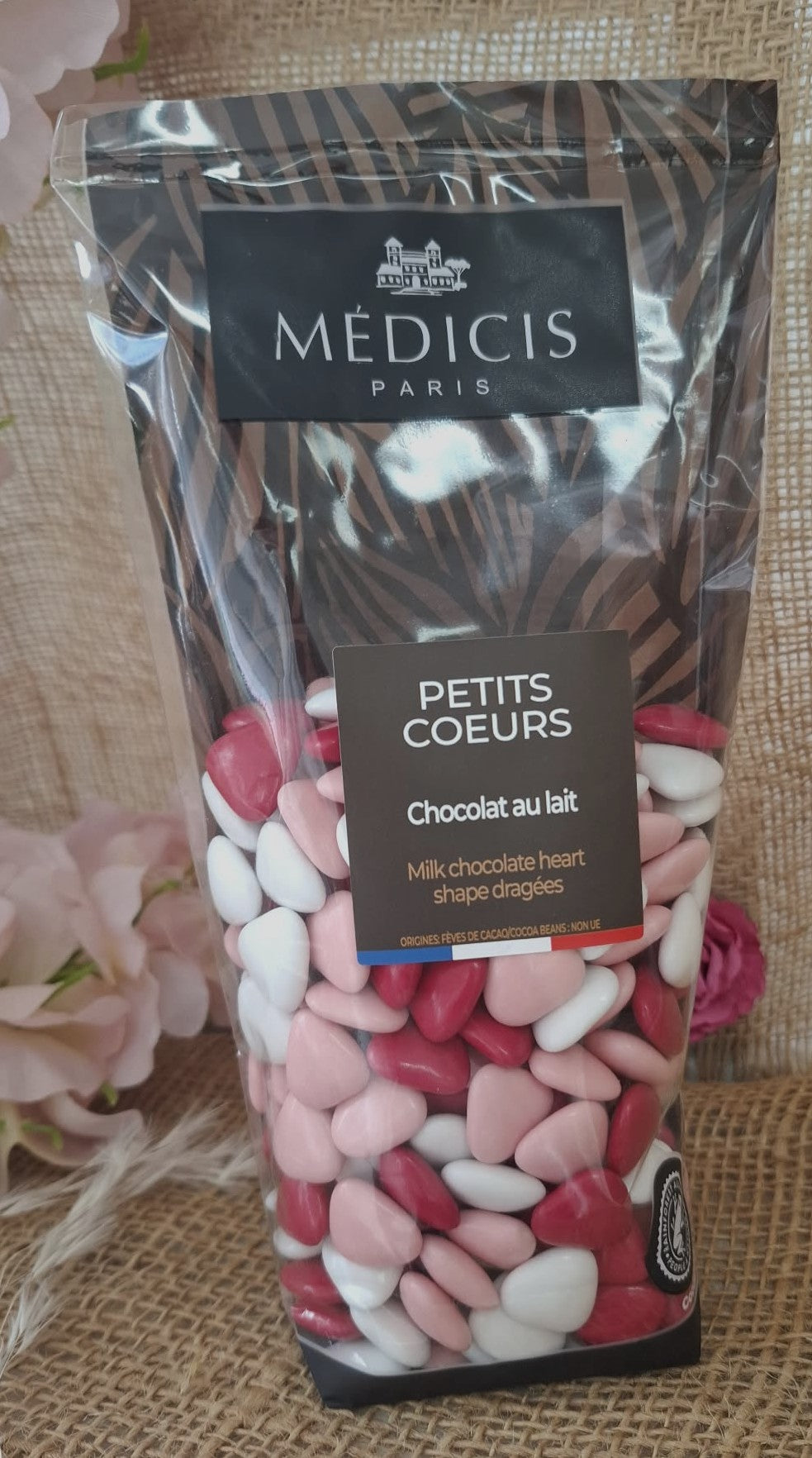 Dragée petit coeur I pivoine