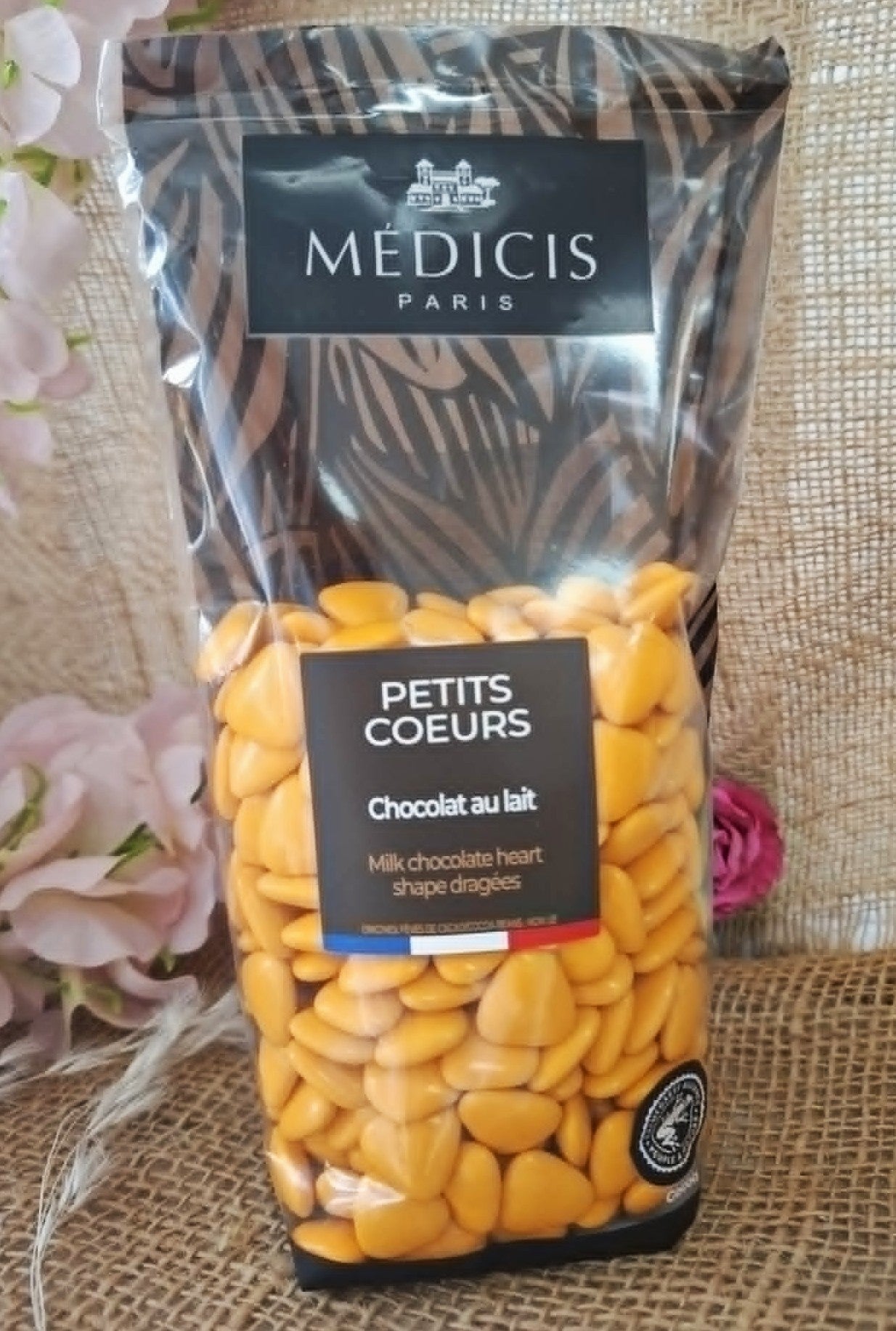 Dragée petit coeur I abricot